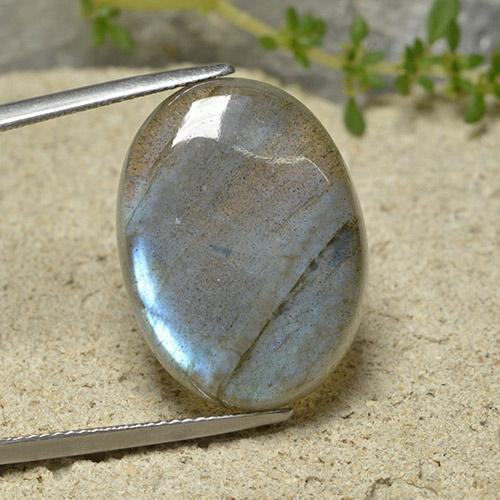 Labradorite Multicolore naturale da 23.12 ct, Taglio ovale, Traslucido