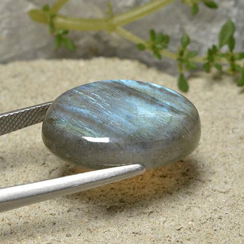 Labradorite Multicolore naturale da 23.12 ct, Taglio ovale, Traslucido