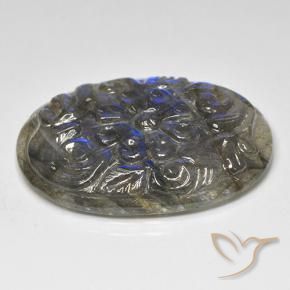 Labradorite Multicolore naturale da 27.86 ct, Ovale, Traslucido