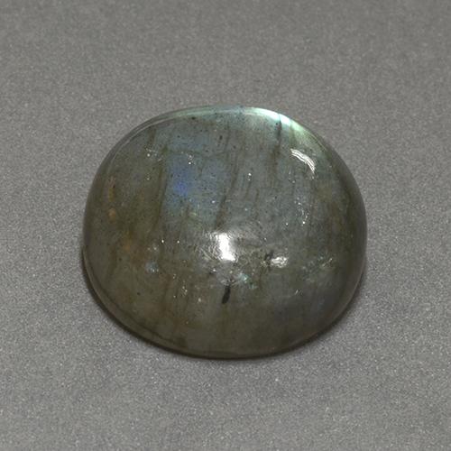 Labradorite naturale multicolore da 17,48 ct, taglio rotondo, traslucido