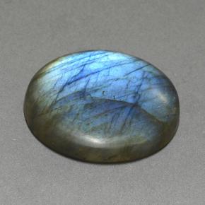 Labradorite Multicolore naturale da 33.25 ct, Taglio rotondo, Traslucido