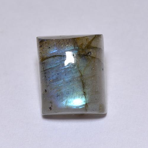 Labradorite Multicolore naturale da 4.76 ct, Taglio a baguette, Traslucido