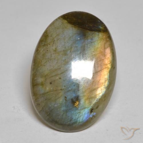 Labradorite Multicolore naturale da 15.72 ct, Ovale, Opaco
