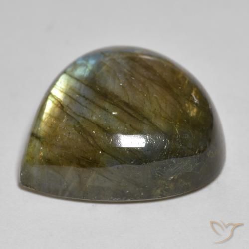 Labradorite Multicolore naturale da 28.38 ct, Forma a pera, Opaco
