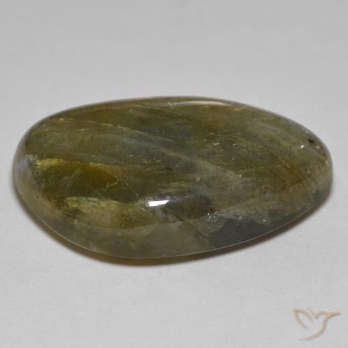 Labradorite naturale multicolore da 25,09 ct, forma fantasia, opaco