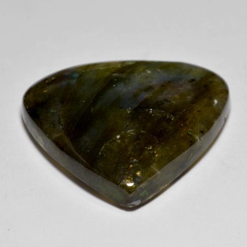 Labradorite Multicolore naturale da 40.46 ct, Forma a pera, Opaco