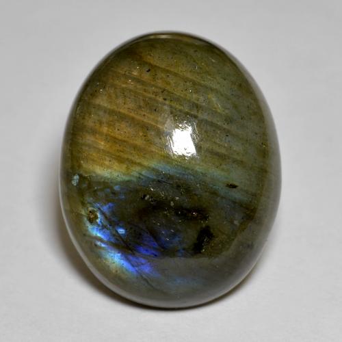 Labradorite Multicolore naturale da 22.64 ct, Taglio ovale, Opaco