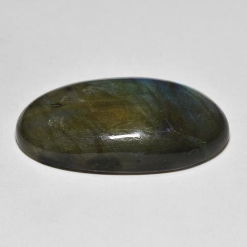 Labradorite Multicolore naturale da 32.48 ct, Taglio ovale, Traslucido