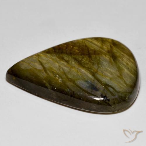 Labradorite Multicolore naturale da 50.39 ct, Forma a pera, Opaco