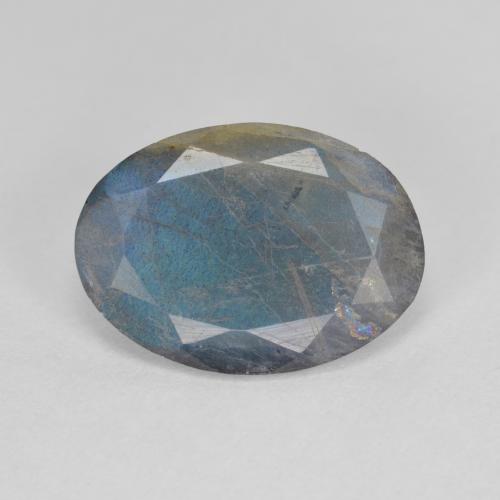 Labradorite Multicolore naturale da 3.84 ct, Taglio ovale, Traslucido