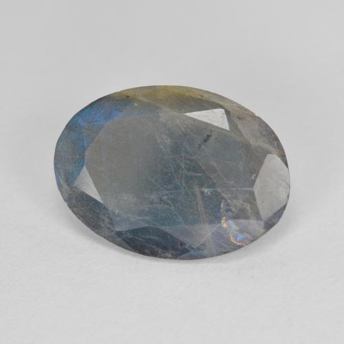 Labradorite Multicolore naturale da 3.84 ct, Taglio ovale, Traslucido
