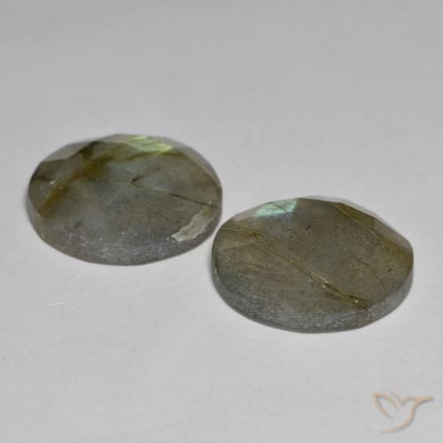 Gemme di Labradorite Multicolore naturale da 13.65 ct, Rotondo, Traslucido