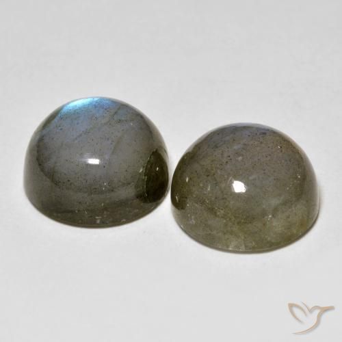Gemme di Labradorite Multicolore naturale da 9.04 ct, Rotondo, Traslucido