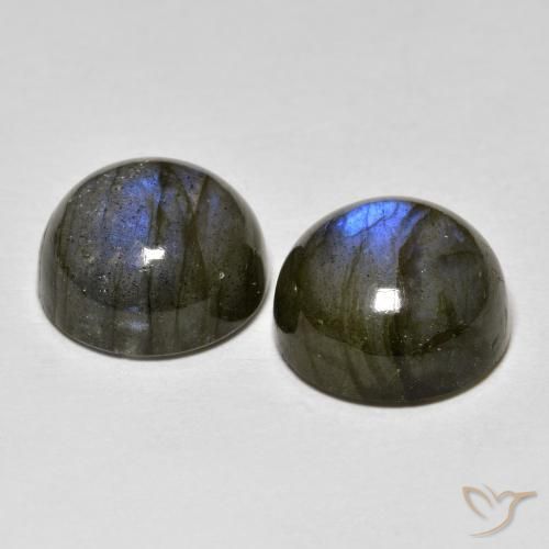 Gemme di Labradorite Multicolore naturale da 8.51 ct, Rotondo, Traslucido