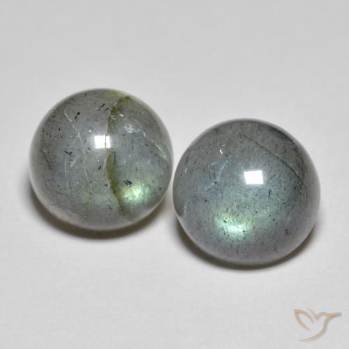 Gemme di Labradorite Multicolore naturale da 7.36 ct, Rotondo, Opaco