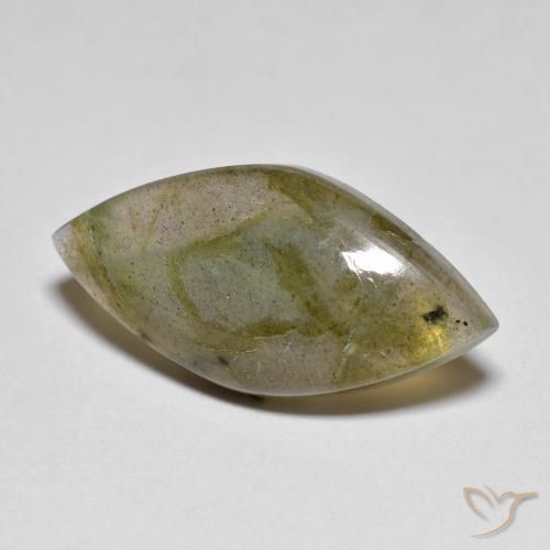 Labradorite Multicolore naturale da 8.22 ct, Taglio marquise, Traslucido
