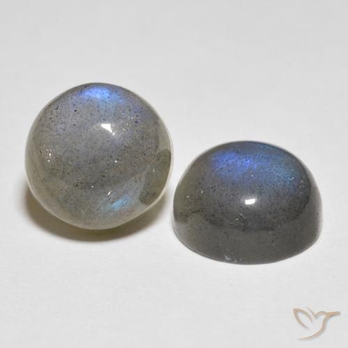 Gemme di Labradorite Multicolore naturale da 5.07 ct, Rotondo, Traslucido