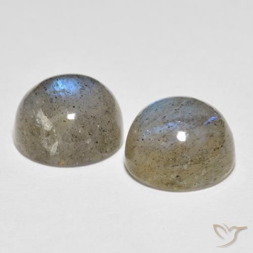 Gemme di Labradorite Multicolore naturale da 4.75 ct, Rotondo, Traslucido
