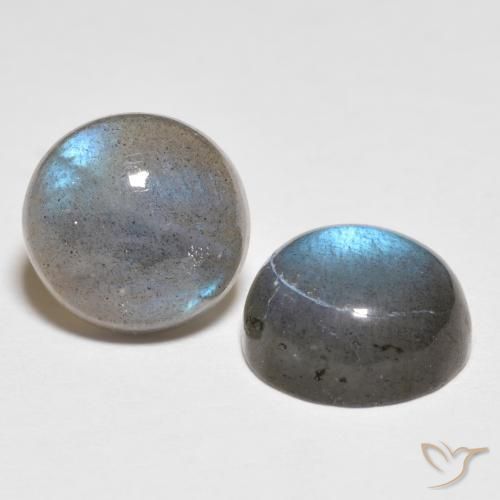 Gemme di Labradorite Multicolore naturale da 4.37 ct, Rotondo, Traslucido