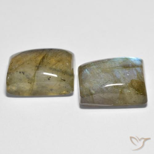 Gemme di Labradorite Multicolore naturale da 10.28 ct, Taglio a baguette, Trasparente