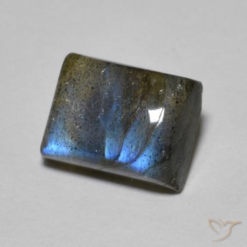 Labradorite Multicolore naturale da 2.11 ct, Taglio a baguette, Traslucido