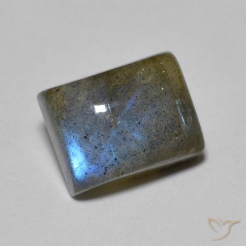 Labradorite Multicolore naturale da 3.18 ct, Taglio a baguette, Traslucido