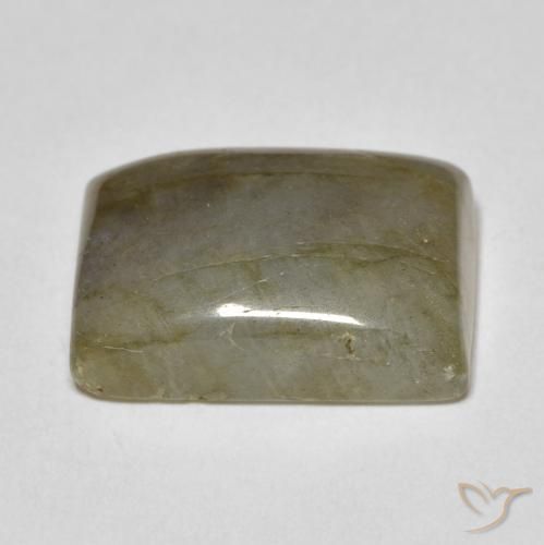 Labradorite Multicolore naturale da 10.60 ct, Taglio a baguette, Traslucido