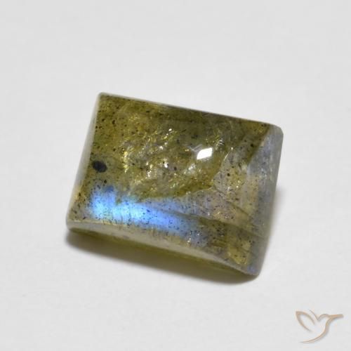 Labradorite Multicolore naturale da 2.29 ct, Taglio a baguette, Trasparente