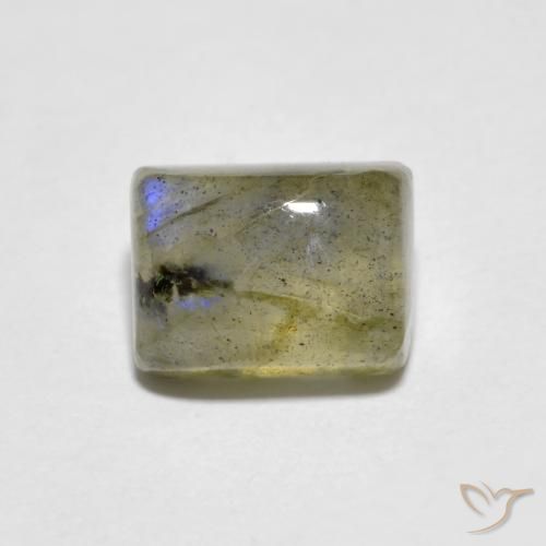Labradorite Multicolore naturale da 1.93 ct, Taglio a baguette, Trasparente