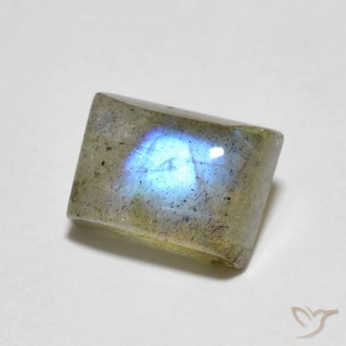 Labradorite Multicolore naturale da 2.21 ct, Taglio a baguette, Trasparente