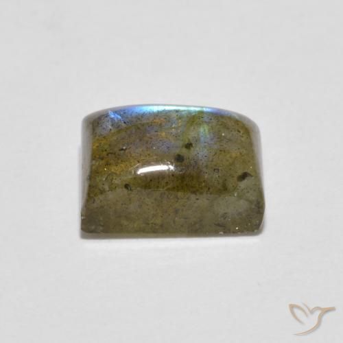 Labradorite Multicolore naturale da 1.79 ct, Taglio a baguette, Traslucido