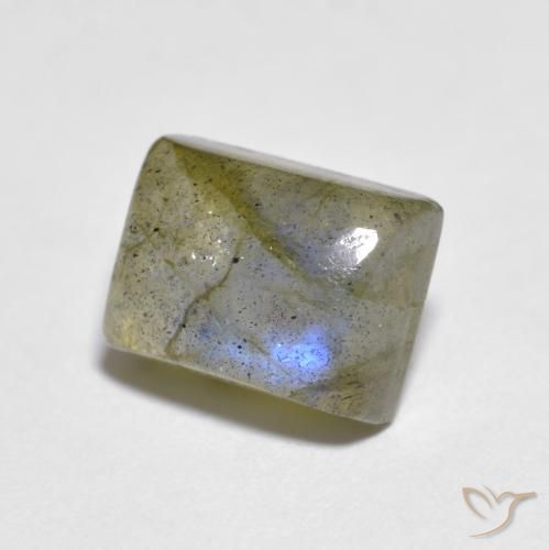 Labradorite Multicolore naturale da 2.43 ct, Taglio a baguette, Trasparente