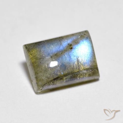 Labradorite Multicolore naturale da 1.79 ct, Taglio a baguette, Trasparente