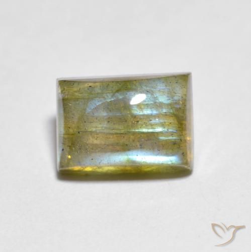 2.18ct Naturale Multicolore Labradorite, Taglio a baguette, Trasparente