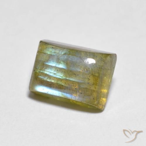 Labradorite Multicolore naturale da 2.18 ct, Taglio a baguette, Trasparente