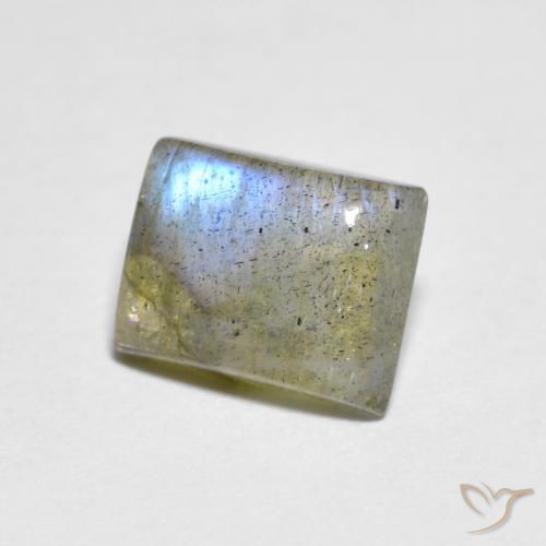 Labradorite Multicolore naturale da 1.60 ct, Taglio a baguette, Trasparente