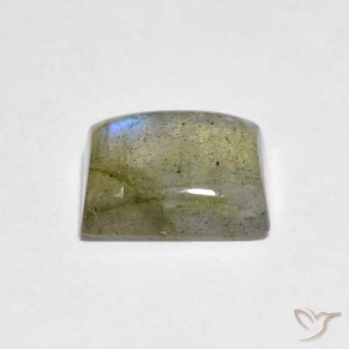 Labradorite Multicolore naturale da 1.60 ct, Taglio a baguette, Trasparente