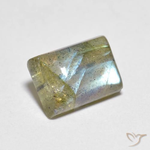 Labradorite Multicolore naturale da 1.95 ct, Taglio a baguette, Trasparente