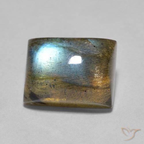 2.53ct Naturale Multicolore Labradorite, Taglio a baguette, Trasparente