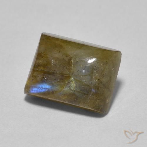 Labradorite Multicolore naturale da 2.04 ct, Taglio a baguette, Traslucido