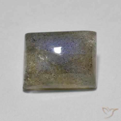2.15ct Naturale Multicolore Labradorite, Taglio a baguette, Traslucido