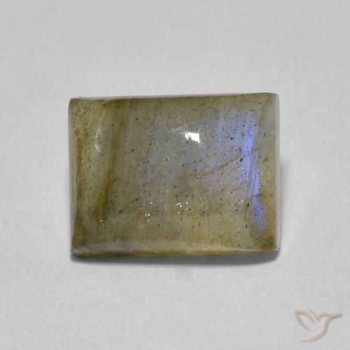 Labradorite Multicolore naturale da 1.89 ct, Taglio a baguette, Traslucido