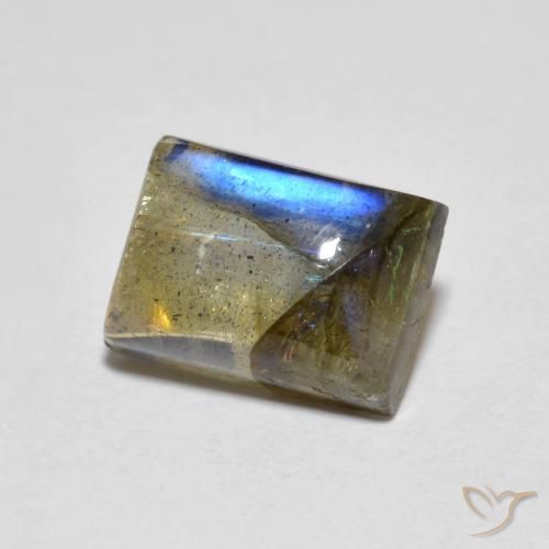 Labradorite Multicolore naturale da 2.21 ct, Taglio a baguette, Trasparente