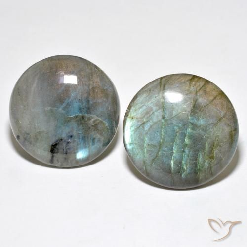 60.15ctw Naturale Multicolore Labradorite, Rotondo, Traslucido