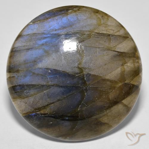 Labradorite Multicolore naturale da 33.19 ct, Rotondo, Traslucido
