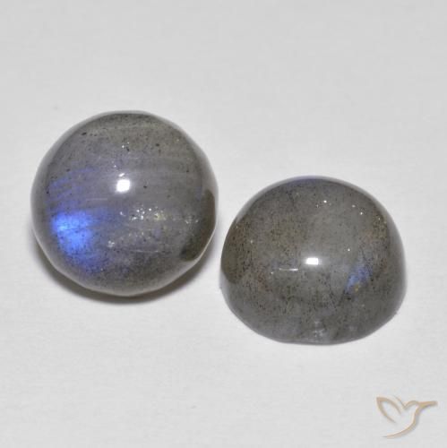 Gemme di Labradorite Multicolore naturale da 4.87 ct, Rotondo, Traslucido