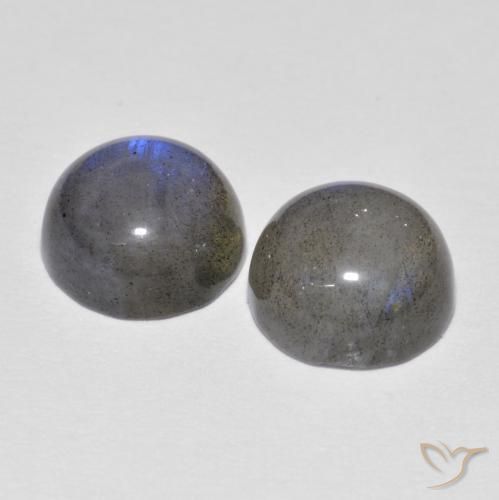 Gemme di Labradorite Multicolore naturale da 4.87 ct, Rotondo, Traslucido