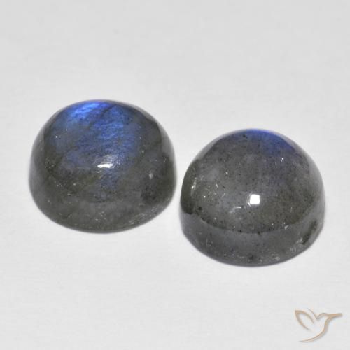 Gemme di Labradorite Multicolore naturale da 5.54 ct, Rotondo, Traslucido