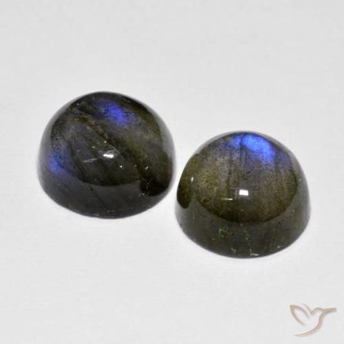 Gemme di Labradorite Multicolore naturale da 4.72 ct, Rotondo, Traslucido