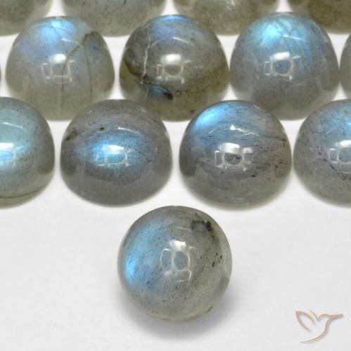 Labradorite Multicolore naturale da 2.47 ct, Rotondo, Traslucido